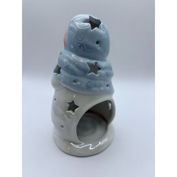 Ceramic Snowman Candle Holders Set Of 2 For Holiday Decor - Picture 11 of 14
